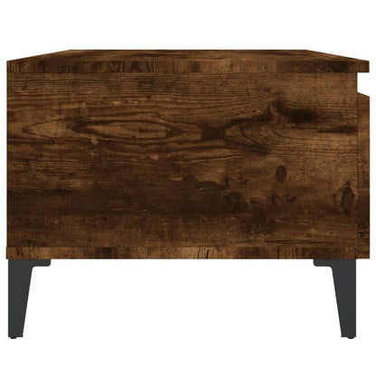 vidaXL Tables d'appoint 2 pcs Chêne fumé 50x46x35 cm Bois d'ingénierie