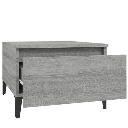 vidaXL Table d'appoint gris Sonoma 50x46x35 cm Bois d'ingénierie
