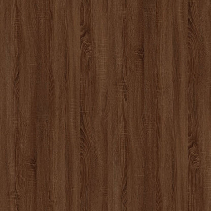 vidaXL Table d'appoint Marron aspect chêne 50x46x35 cm Bois d'ingénierie