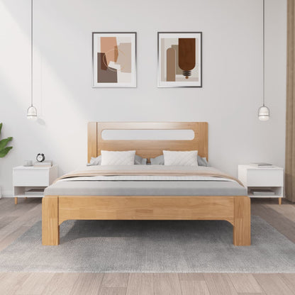 vidaXL Nachttische 2 Stk. Weiß 50x46x50 cm Holzwerkstoff