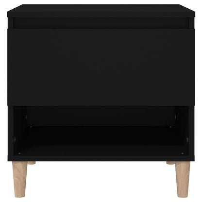 vidaXL Nachttisch Schwarz 50x46x50 cm Holzwerkstoff