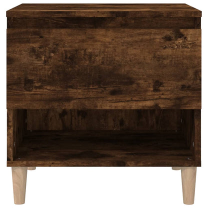 vidaXL Nachttisch Räuchereiche 50x46x50 cm Holzwerkstoff