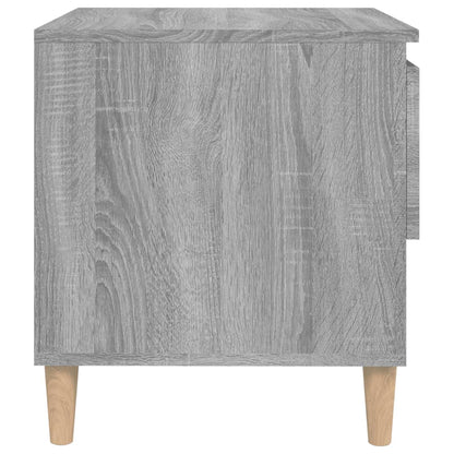 vidaXL Nachttische 2 Stk. Grau Sonoma 50x46x50 cm Holzwerkstoff
