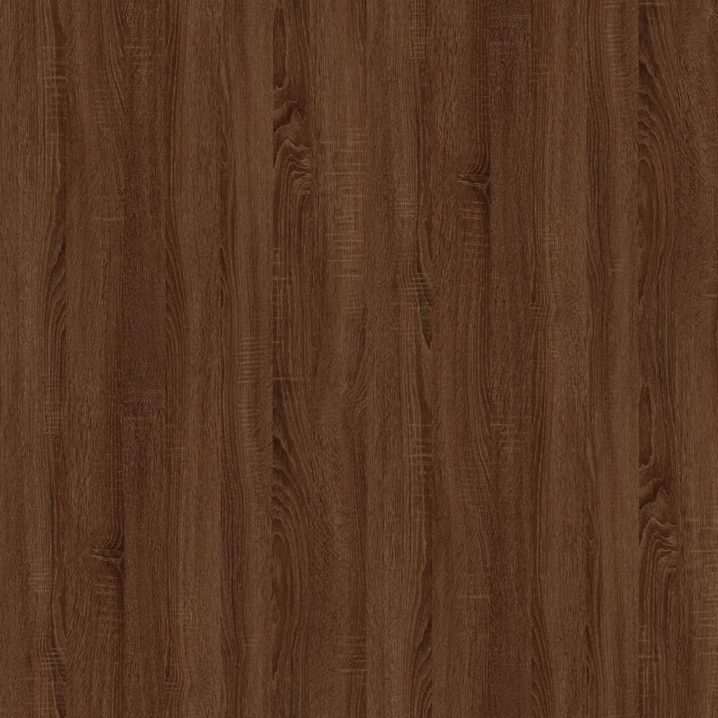 vidaXL Nachttische 2 Stk. Braun Eichen-Optik 50x46x50 cm Holzwerkstoff