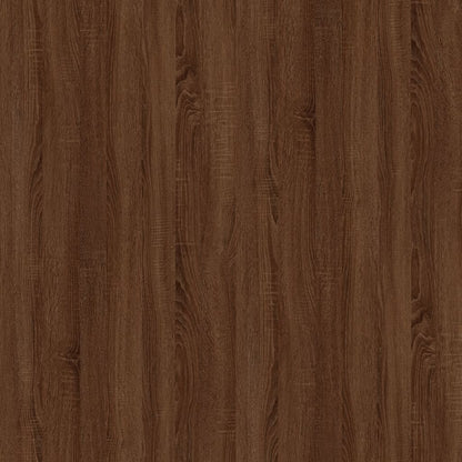 vidaXL Nachttische 2 Stk. Braun Eichen-Optik 50x46x50 cm Holzwerkstoff