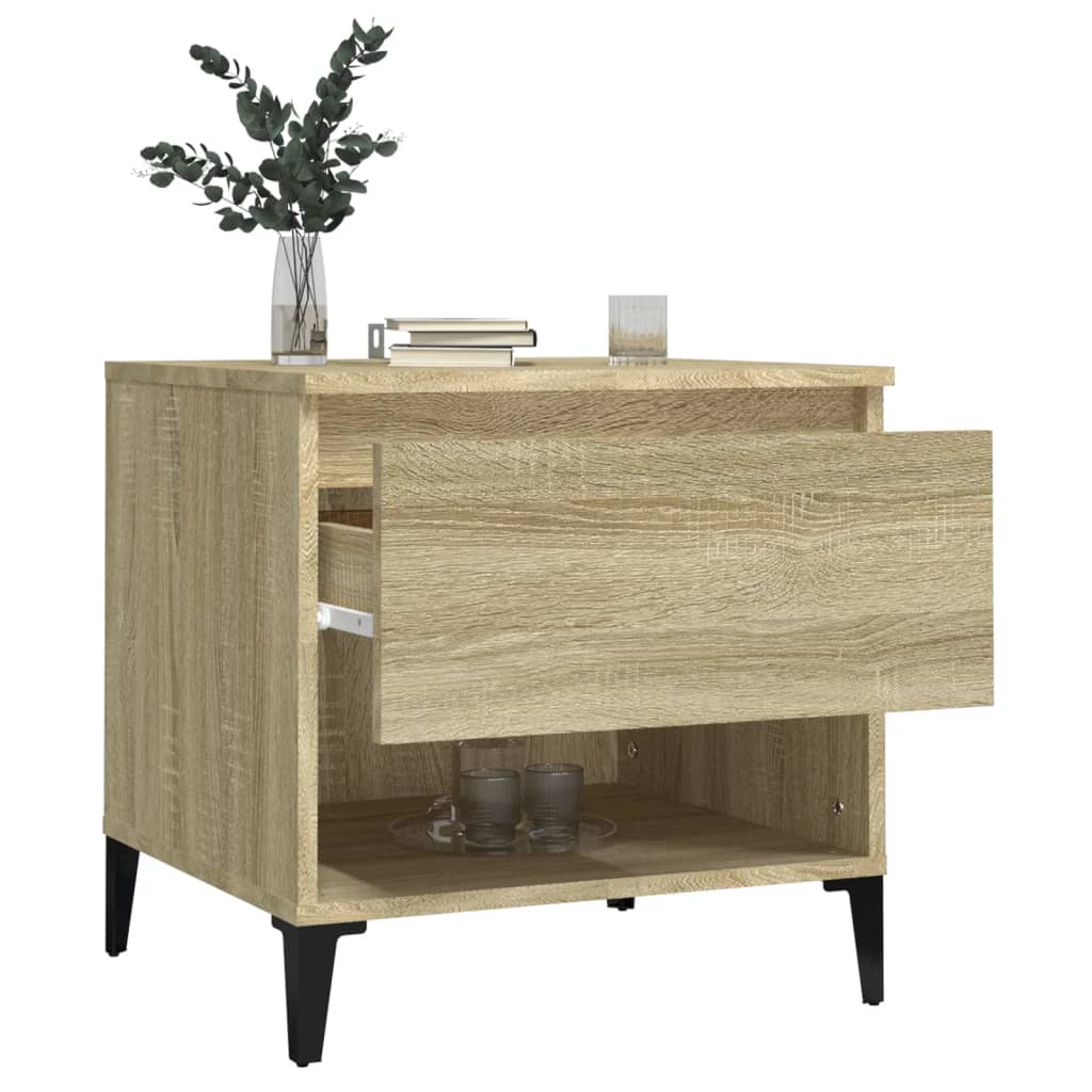 vidaXL Beistelltisch Sonoma-Eiche 50x46x50 cm Holzwerkstoff