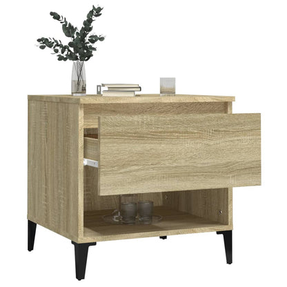 vidaXL Beistelltisch Sonoma-Eiche 50x46x50 cm Holzwerkstoff
