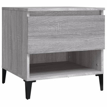 vidaXL Table d'appoint gris Sonoma 50x46x50 cm Bois d'ingénierie