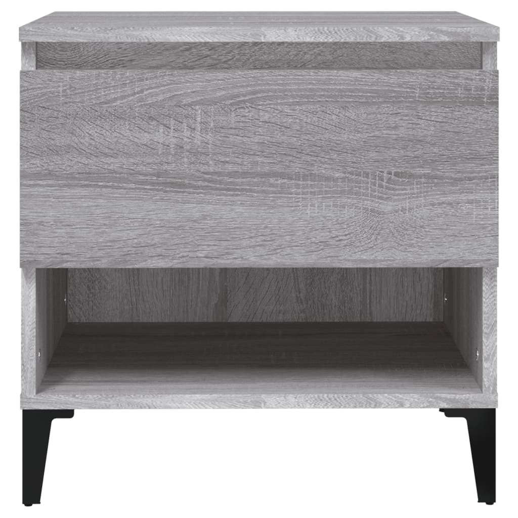vidaXL Table d'appoint gris Sonoma 50x46x50 cm Bois d'ingénierie