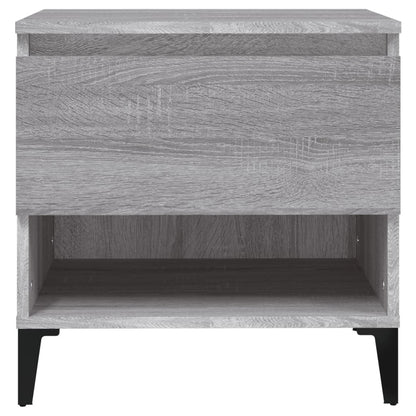 vidaXL Table d'appoint gris Sonoma 50x46x50 cm Bois d'ingénierie