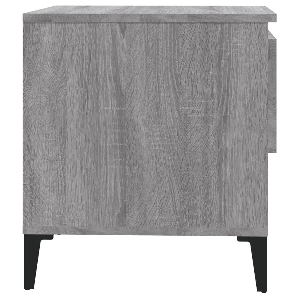 vidaXL Table d'appoint gris Sonoma 50x46x50 cm Bois d'ingénierie