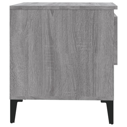 vidaXL Table d'appoint gris Sonoma 50x46x50 cm Bois d'ingénierie