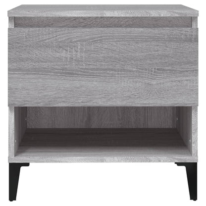 vidaXL Tables d'appoint 2 pcs Gris Sonoma 50x46x50 cm Bois d'ingénierie
