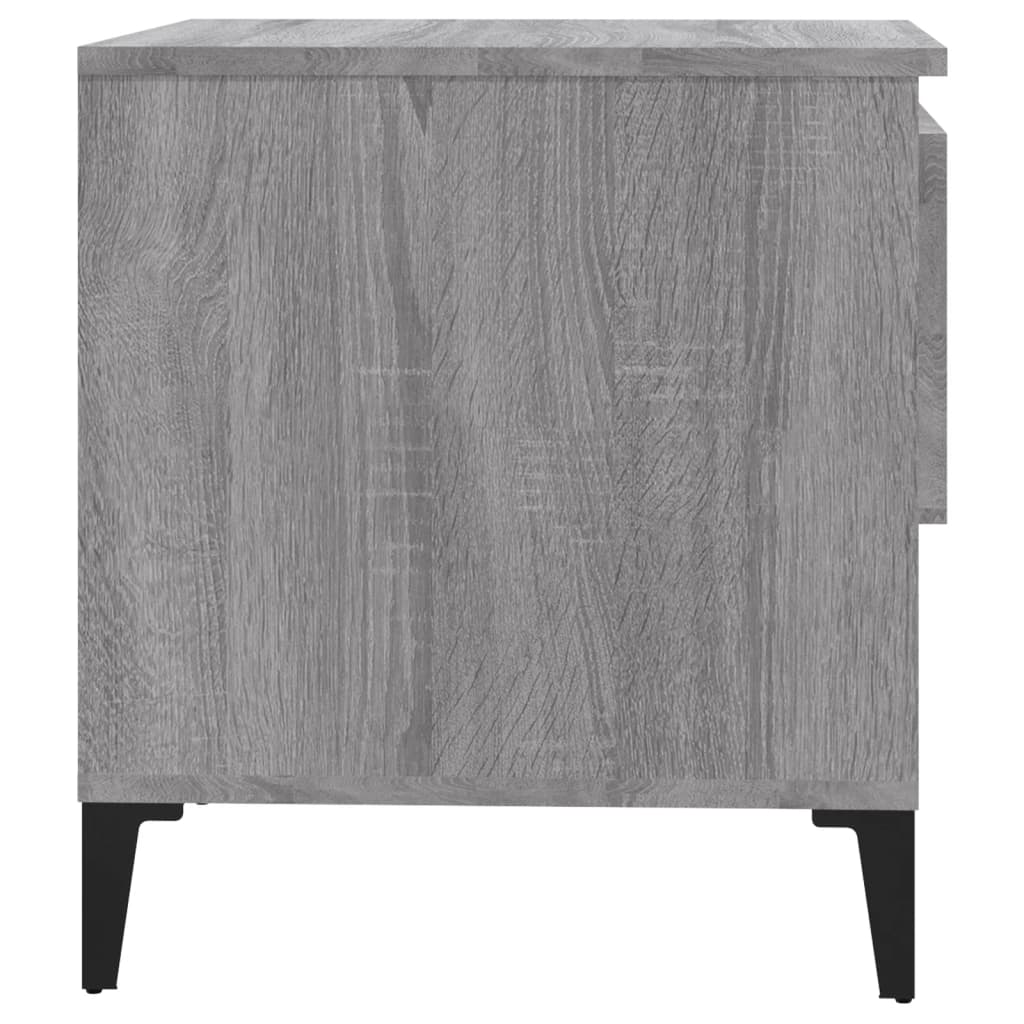 vidaXL Tables d'appoint 2 pcs Gris Sonoma 50x46x50 cm Bois d'ingénierie