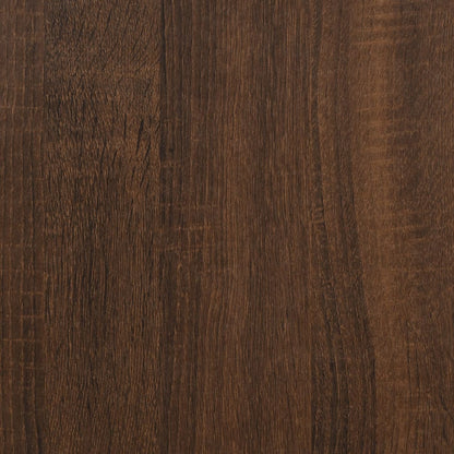 vidaXL Tables d'appoint 2 pcs Marron aspect chêne 50x46x50 cm