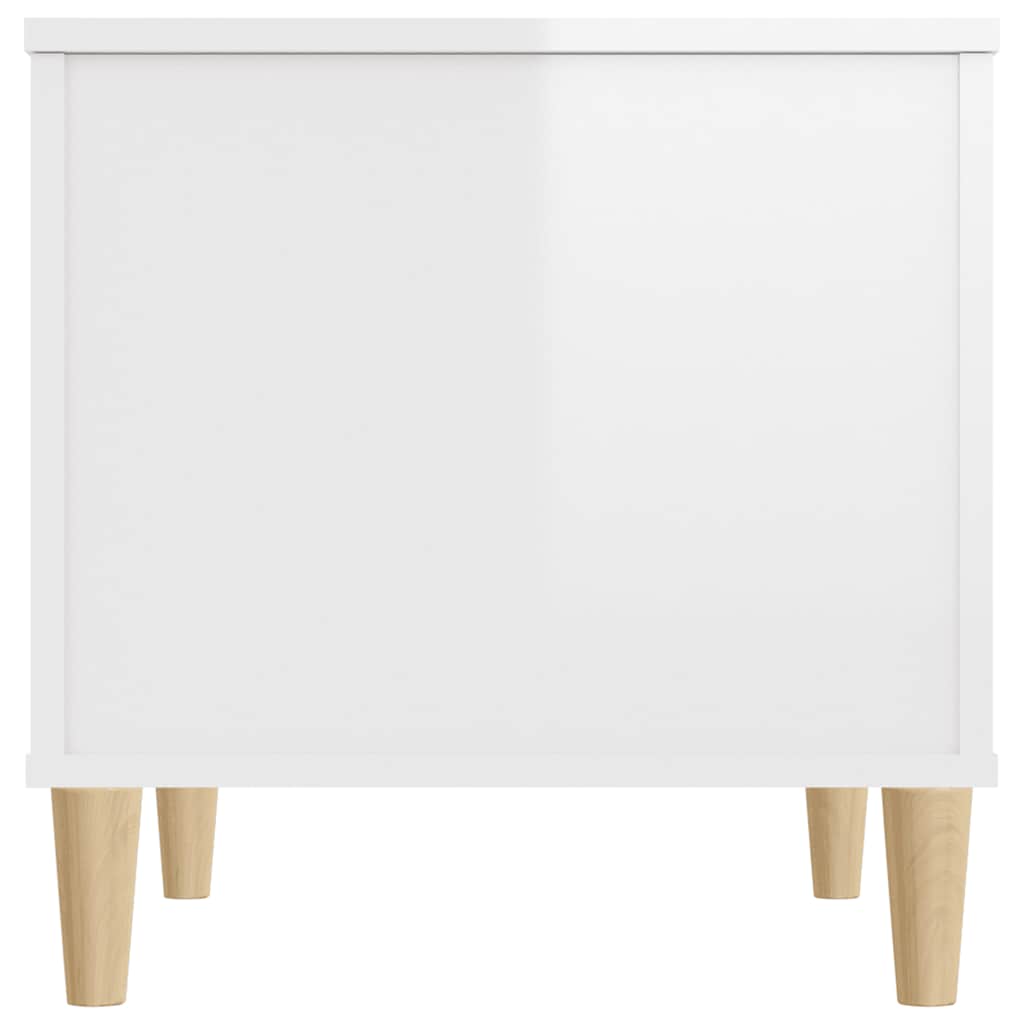 vidaXL Couchtisch Hochglanz-Weiß 60x44,5x45 cm Holzwerkstoff