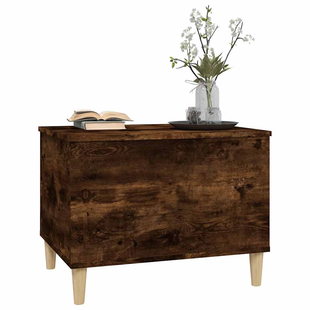 vidaXL Table basse chêne fumé 60x44,5x45 cm bois d'ingénierie