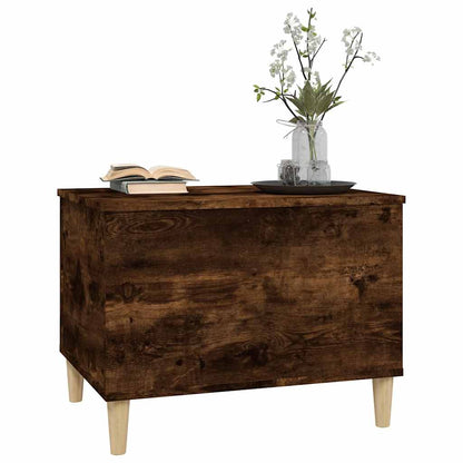 vidaXL Table basse chêne fumé 60x44,5x45 cm bois d'ingénierie