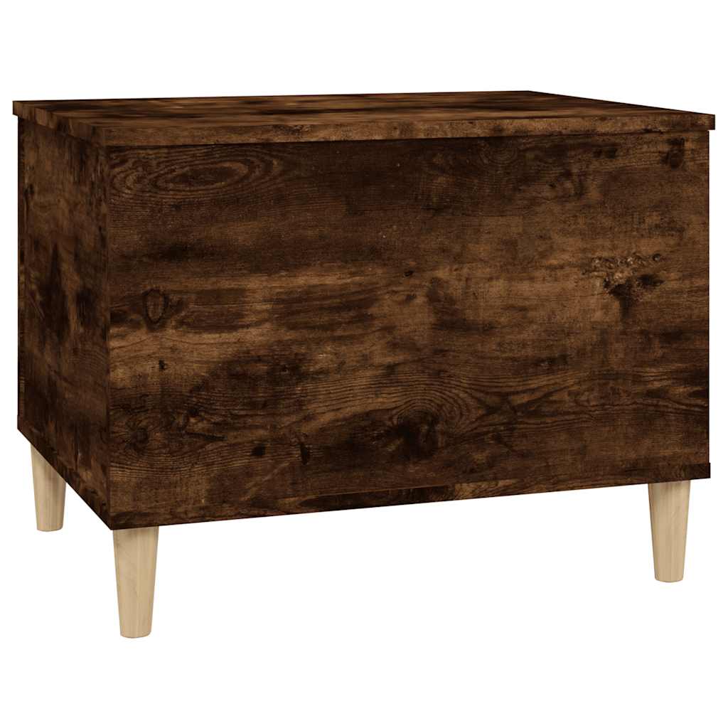 vidaXL Table basse chêne fumé 60x44,5x45 cm bois d'ingénierie