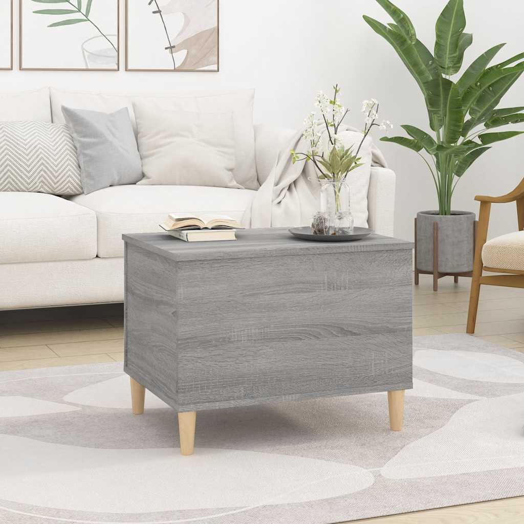 vidaXL Table basse gris sonoma 60x44,5x45 cm Aggloméré