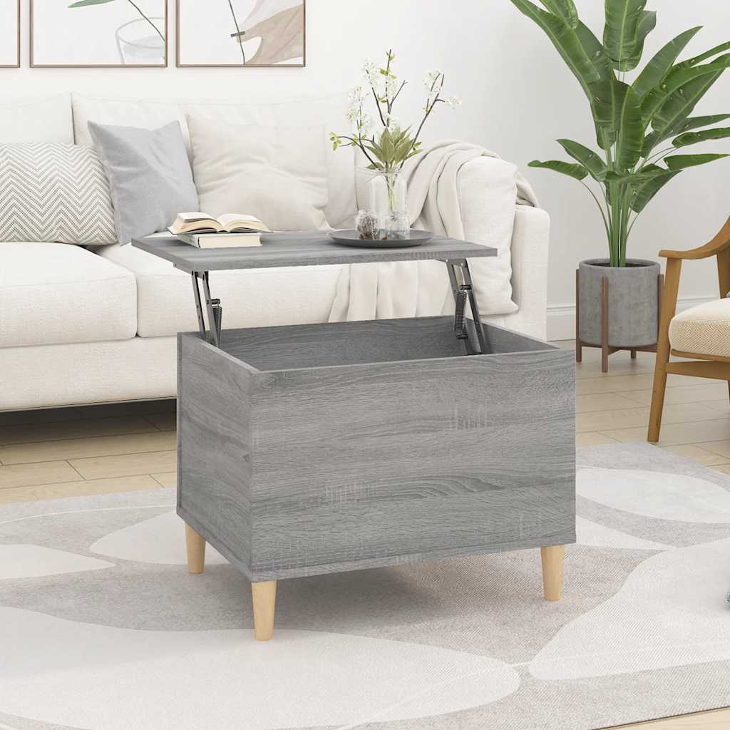 vidaXL Table basse gris sonoma 60x44,5x45 cm Aggloméré