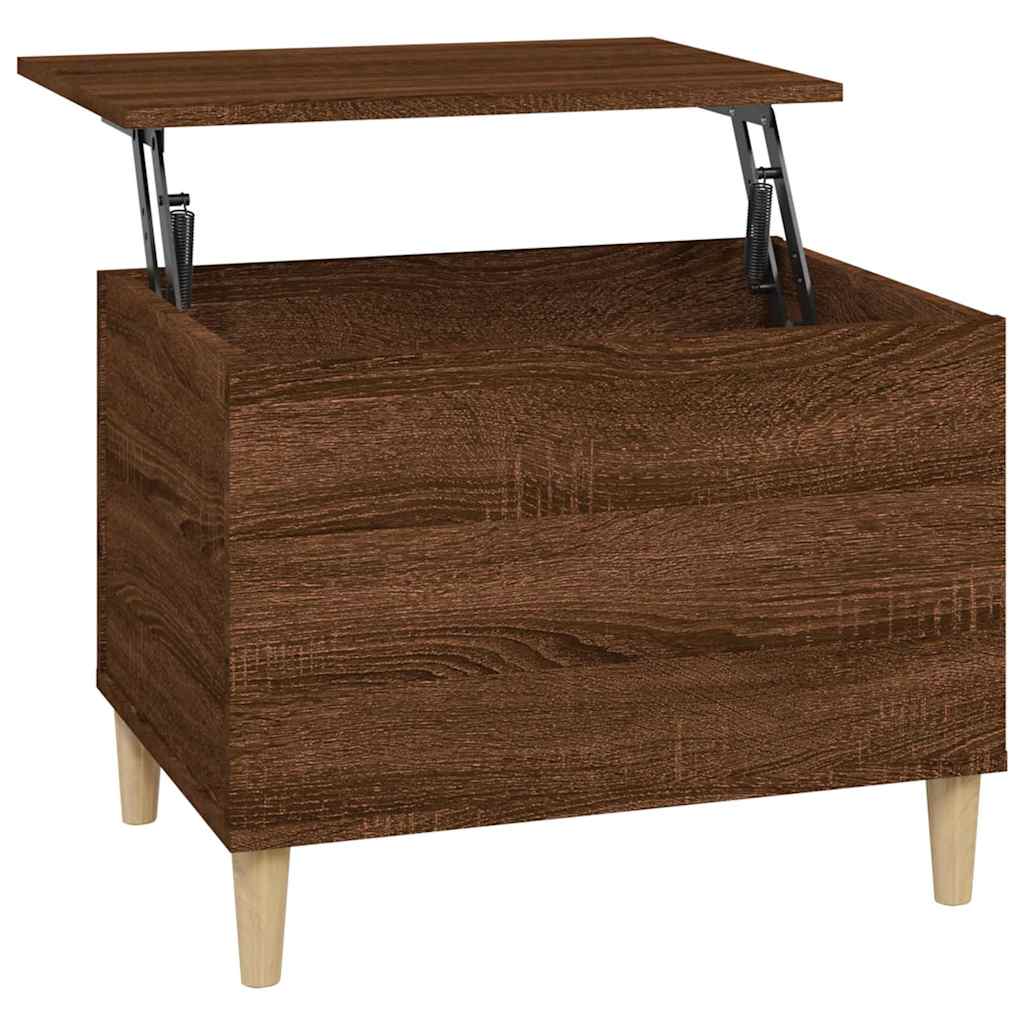 vidaXL Table basse aspect chêne marron 60x44,5x45 cm Aggloméré
