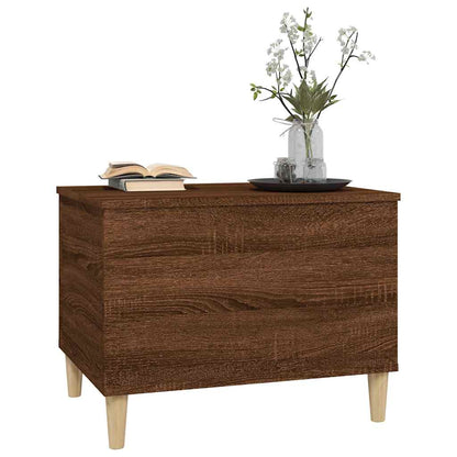 vidaXL Table basse aspect chêne marron 60x44,5x45 cm Aggloméré