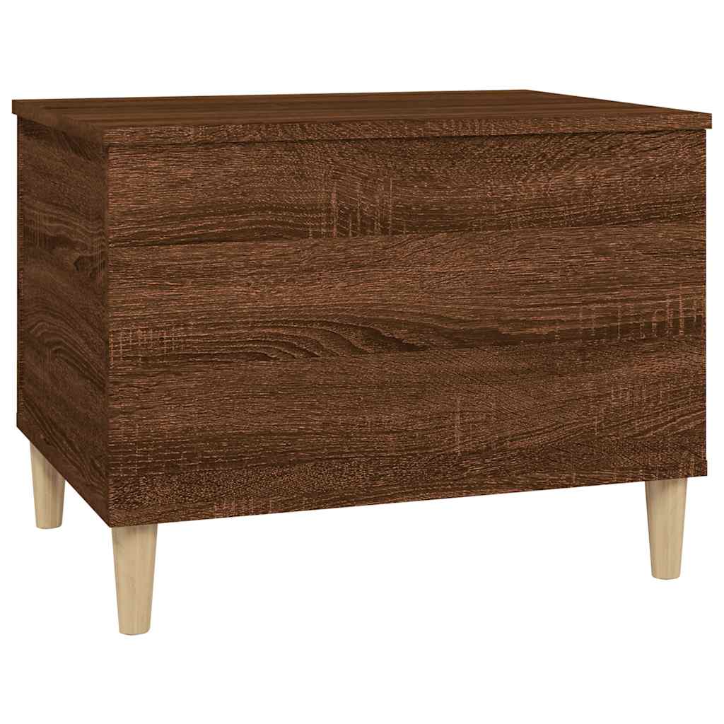 vidaXL Table basse aspect chêne marron 60x44,5x45 cm Aggloméré
