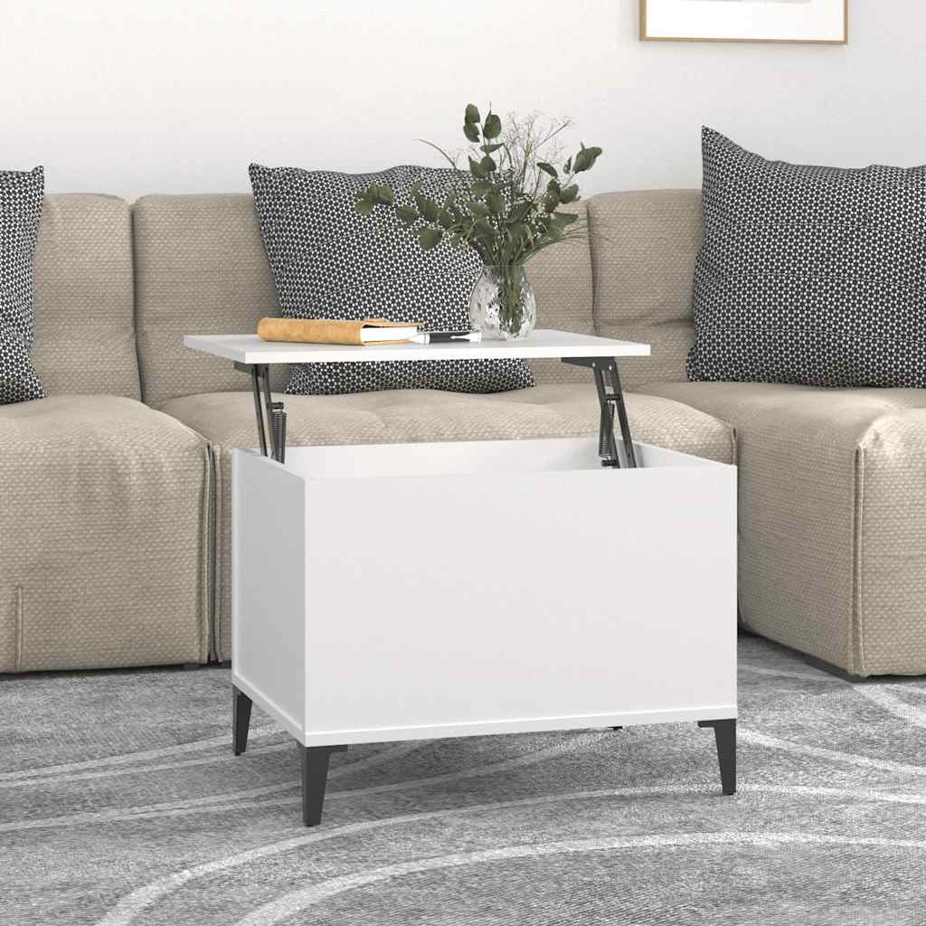 vidaXL Couchtisch Weiß 60x44,5x45 cm Holzwerkstoff