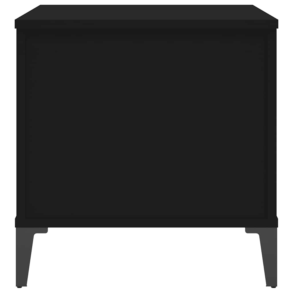 vidaXL Couchtisch Schwarz 60x44,5x45 cm Holzwerkstoff