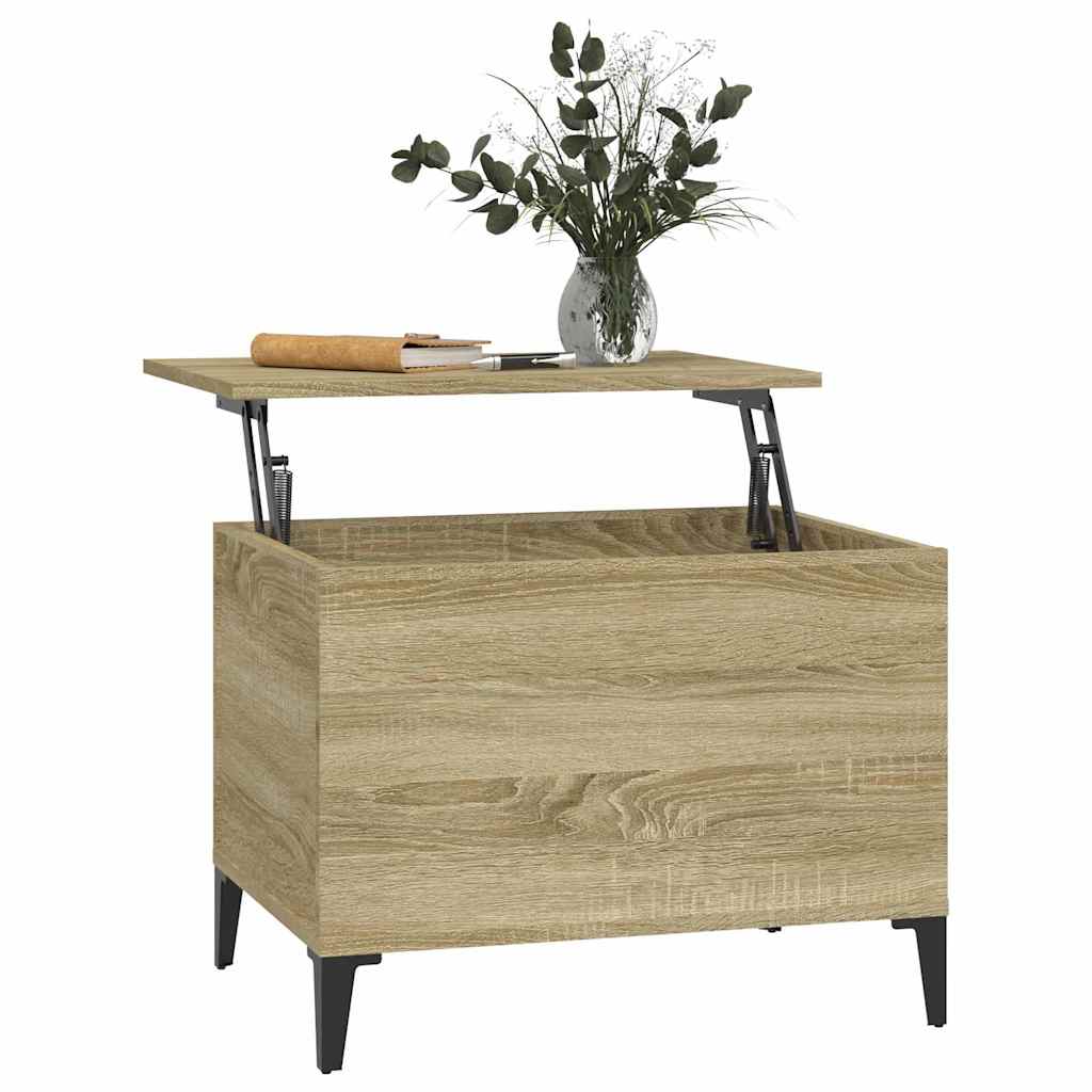 vidaXL Table basse chêne sonoma 60x44,5x45 cm bois d'ingénierie