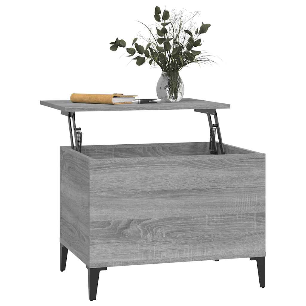 vidaXL Table basse gris Sonoma 60x44,5x45 cm Aggloméré