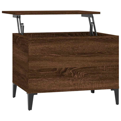 vidaXL Table basse aspect chêne marron 60x44,5x45 cm Aggloméré