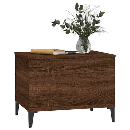 vidaXL Table basse aspect chêne marron 60x44,5x45 cm Aggloméré