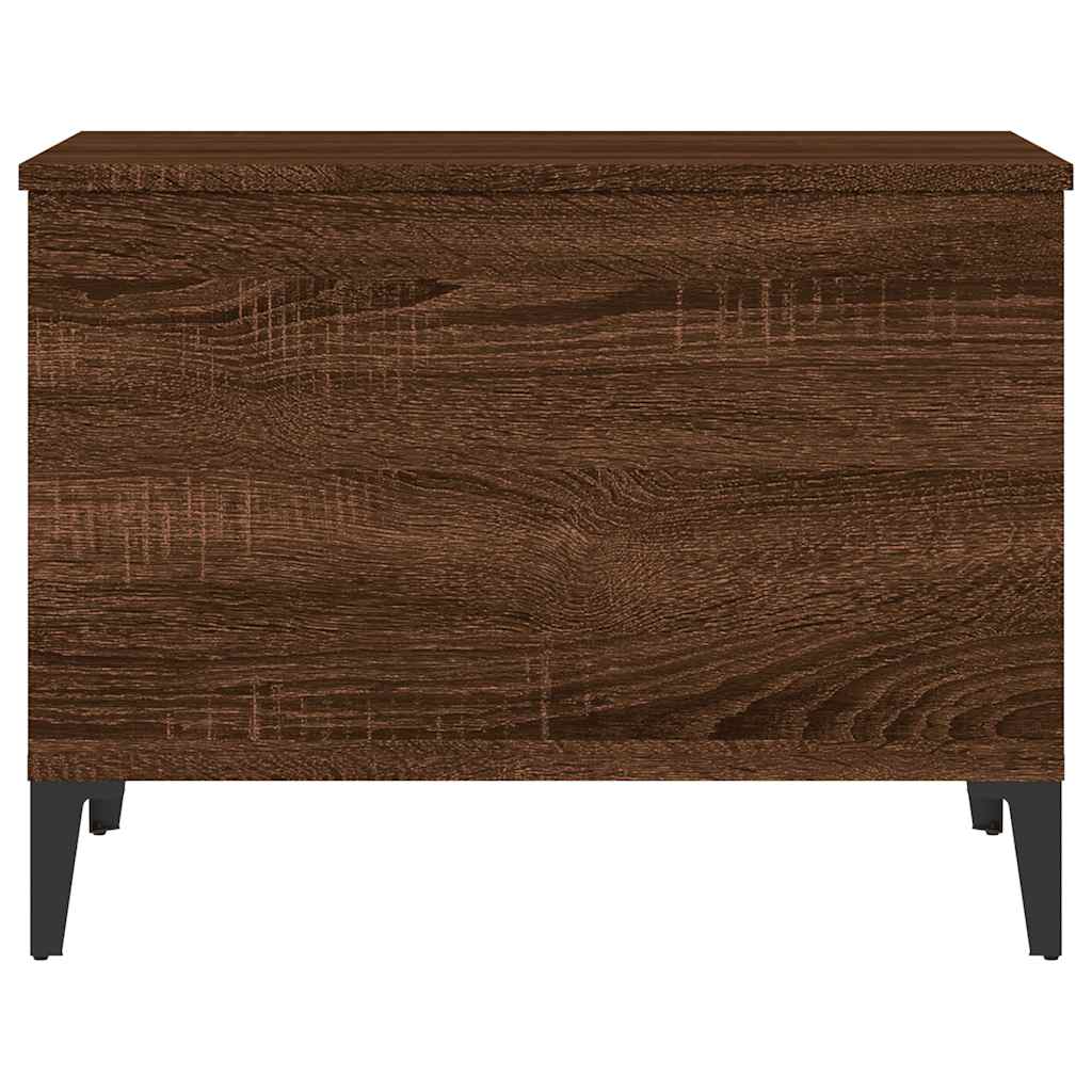 vidaXL Table basse aspect chêne marron 60x44,5x45 cm Aggloméré