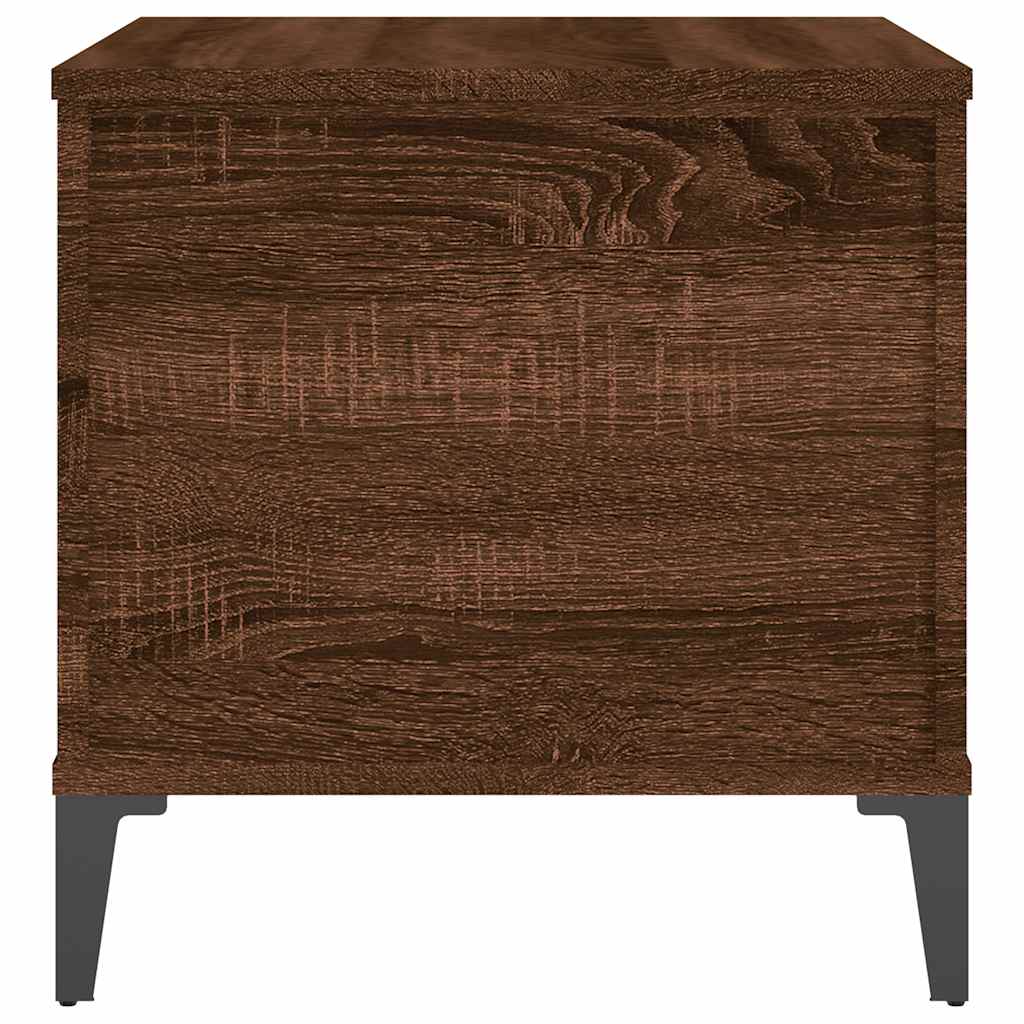 vidaXL Table basse aspect chêne marron 60x44,5x45 cm Aggloméré