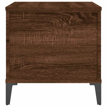 vidaXL Table basse aspect chêne marron 60x44,5x45 cm Aggloméré