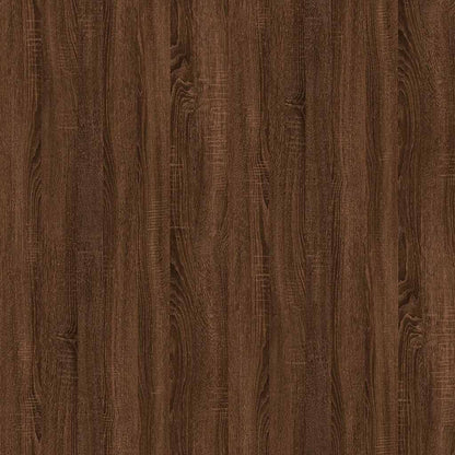 vidaXL Table basse aspect chêne marron 60x44,5x45 cm Aggloméré