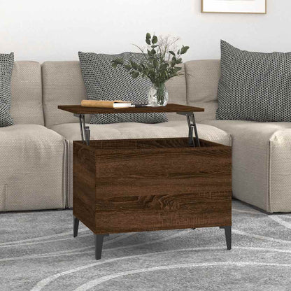 vidaXL Table basse aspect chêne marron 60x44,5x45 cm Aggloméré