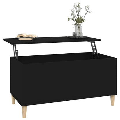 vidaXL Couchtisch Schwarz 90x44,5x45 cm Holzwerkstoff