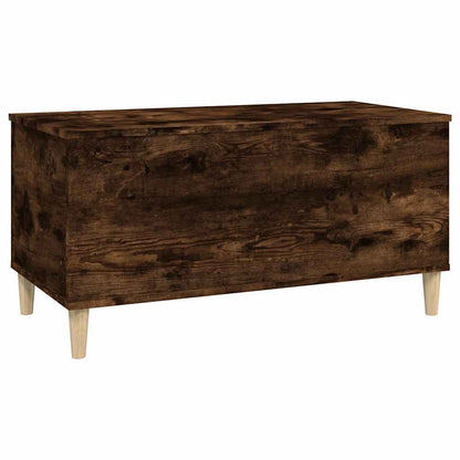 vidaXL Table basse en chêne fumé 90x44,5x45 cm en bois d'ingénierie