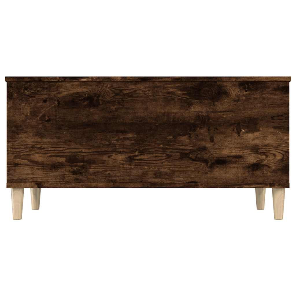 vidaXL Table basse en chêne fumé 90x44,5x45 cm en bois d'ingénierie