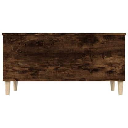 vidaXL Table basse en chêne fumé 90x44,5x45 cm en bois d'ingénierie