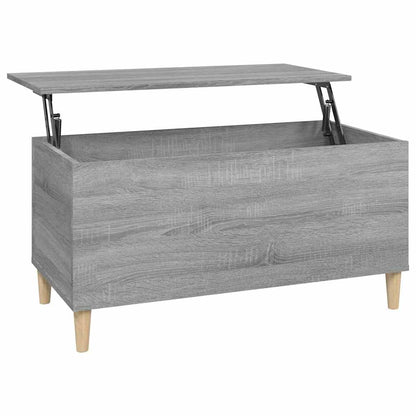 vidaXL Table basse gris Sonoma 90x44,5x45 cm en bois d'ingénierie