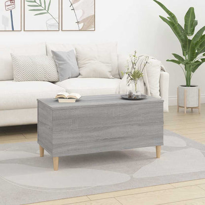 vidaXL Table basse gris Sonoma 90x44,5x45 cm en bois d'ingénierie