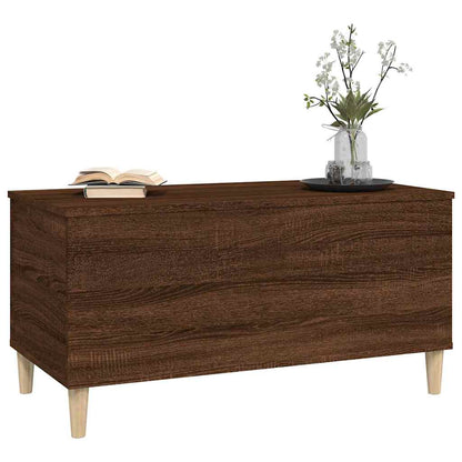 vidaXL Table basse marron aspect chêne 90x44,5x45 cm Bois d'ingénierie