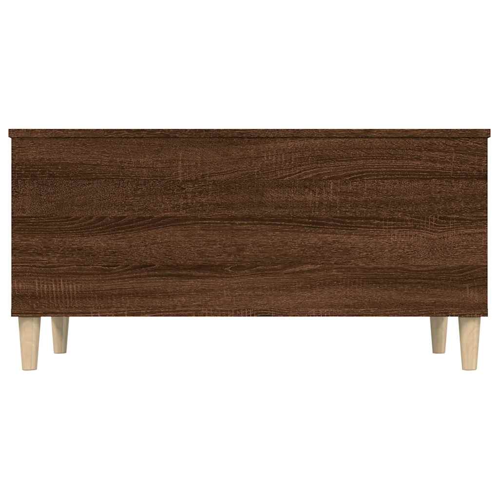 vidaXL Table basse marron aspect chêne 90x44,5x45 cm Bois d'ingénierie