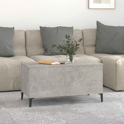 vidaXL Couchtisch Betongrau 90x44,5x45 cm Holzwerkstoff
