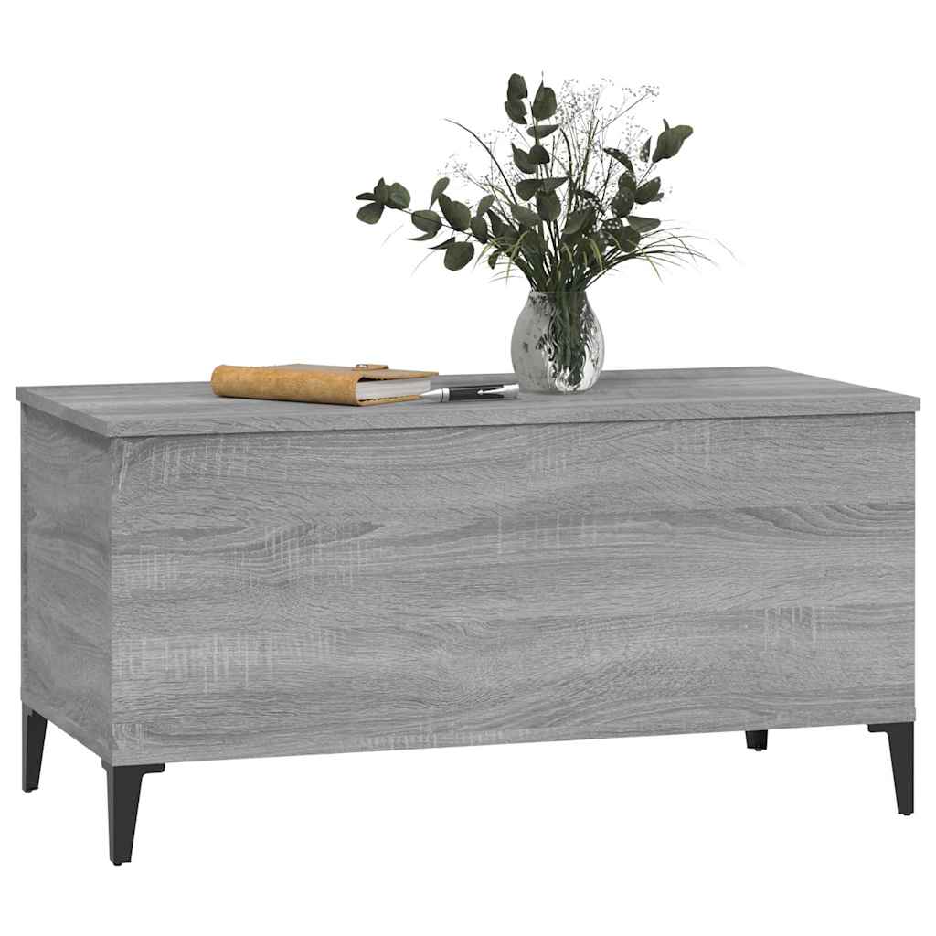 vidaXL Couchtisch Grau Sonoma 90x44,5x45 cm Holzwerkstoff