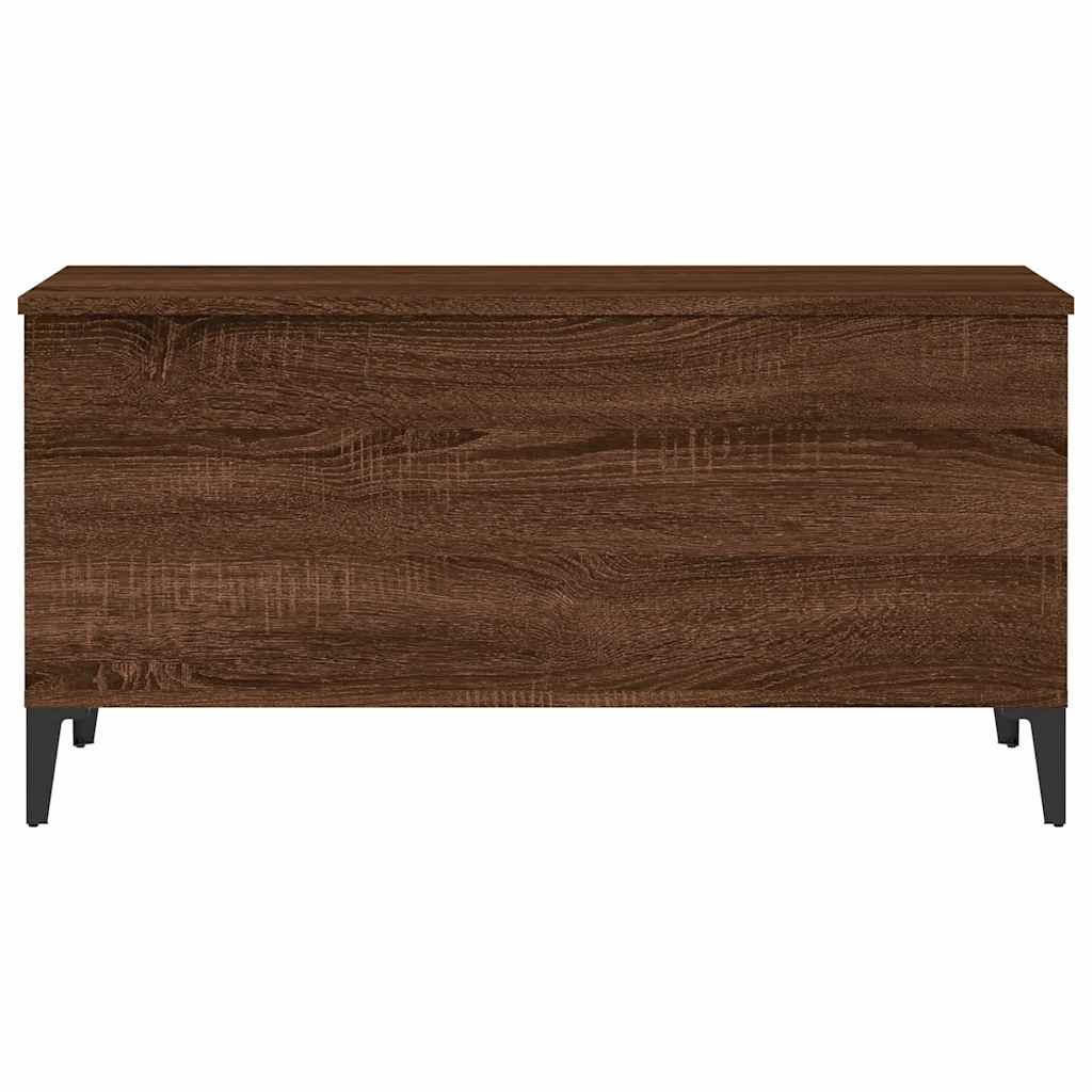 vidaXL Couchtisch Braun Eichen-Optik 90x44,5x45 cm Holzwerkstoff